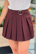 Falda DF07112 para mujer dyaboo cafe oscuro