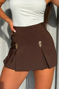 Falda Short DF07160 para mujer  dyaboo cafe