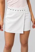 Falda Short DF07233 para mujer dyaboo crudo/blanco