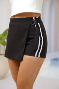 Falda Short DF08113 silueta ajustada para mujer. Elaborada en poliéster dyaboo negro