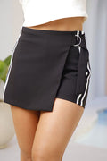 Falda Short DF08113 silueta ajustada para mujer. Elaborada en poliéster dyaboo negro 1