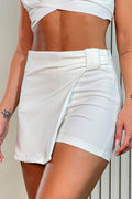 Falda short para mujer DF08059 dyaboo crudo blanco 