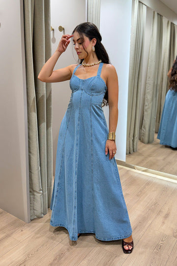 Vestido Largo Tiras HF10126