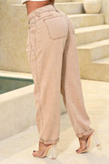 Jean Palazzo SF22009 para mujer dyaboo camel