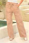 Jean Palazzo SF22011 para mujer dyaboo camel