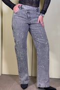 Jean Palazzo SF22025 para mujer dyaboo gris