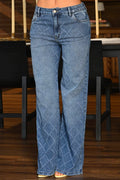 Jean Palazzo SF22027 indigo para mujer dyaboo