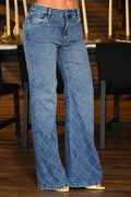 Jean Palazzo SF22027 indigo para mujer dyaboo