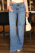 Jean Palazzo SF22027 indigo para mujer dyaboo  para muher dyaboo indigo