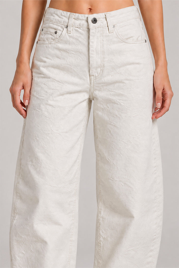 Jean Recto HF22066 para mujer dyaboo crudo/blanco