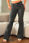 Jean Recto SF22043 para mujer dyaboo negro