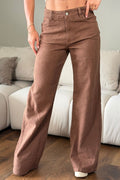 Jean Recto SF22044 para mujer dyaboo cafe