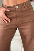 Jean Recto SF22044 para mujer dyaboo cafe