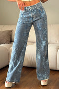 Jean Recto SF22045 para mujer dyaboo azul grisaceo