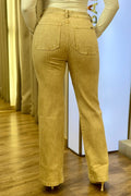 Jean Recto SF22046 para mujer dyaboo beige