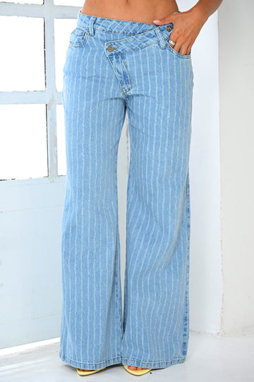 Jean Recto SF22056 para mujer dyaboo azul