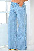 Jean Recto SF22056 para mujer dyaboo azul