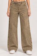 Jean Recto SF22062para mujer dyaboo camel