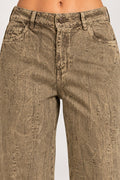 Jean Recto SF22062para mujer dyaboo camel