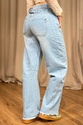 Jean Recto UF22048 para mujer dyaboo indigo claro