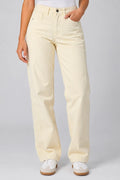 Jean Rectoo SF22065 para mujer dyaboo amarrillo