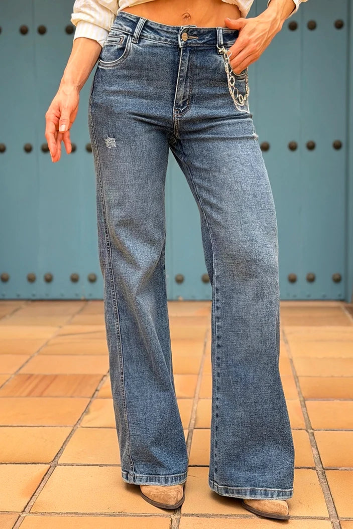 Jean Skinny SF22040 Para mujer dyaboo indigo