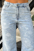 Jean Skinny SF22042 efecto marmoleado para mujer dyaboo azul