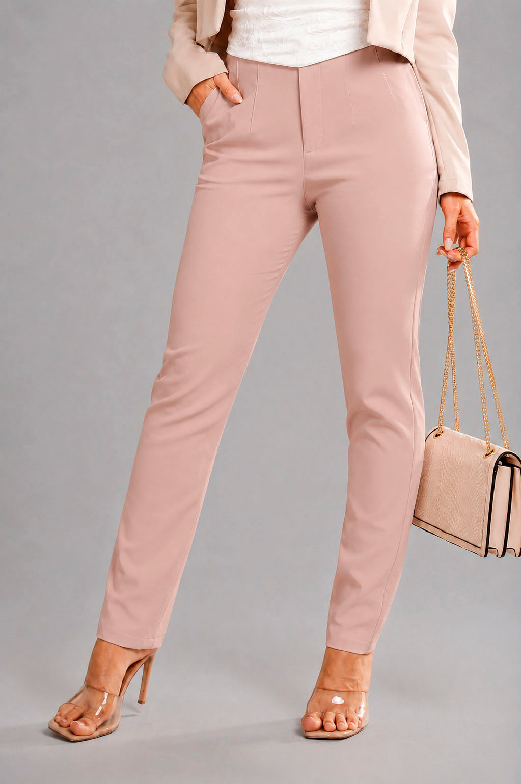 Pantalón DF06030 para mujer rosado dyaboo