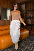 Pantalón DF06176 tipo aladino para mujer dyaboo crudo