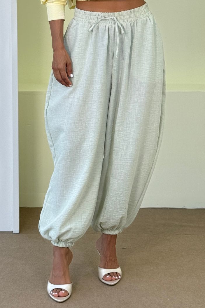 Pantalón DF06180 para mujer dyaboo verde oliva