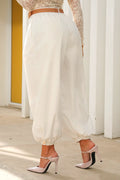 Pantalón DF06194 para mujer dyaboo crudo/blanco