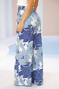 Pantalón Recto DF06103 para mujer dyaboo azul  2