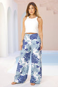 Pantalón Recto DF06103 para mujer dyaboo azul  3
