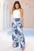 Pantalón Recto DF06103 para mujer dyaboo azul  4