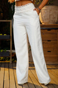Pantalón Recto DF06152 para mujer dyaboo crudo
