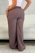 Pantalón Recto DF06186 para mujer dyaboo cafe