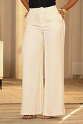 Pantalón Recto DF06210 para mujer dyaboo crudo/blanco