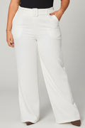 Pantalón Recto Pluss DP06010 para mujer dyaboo CRUDO/BLANCO