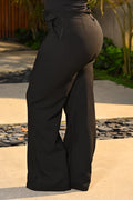 Pantalón Recto Pluss DP06010 para mujer dyaboo negro