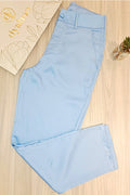 Pantalón Satinado para mujer dyaboo 1890032 azul celeste