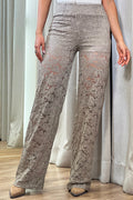 Pantalón blonda DF06111  para mujer dyaboo/camel 4