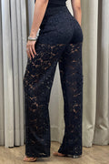 Pantalón blonda DF06111  para mujer dyaboo/negro