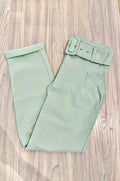 Pantalón clasico para mujer dyaboo 5890035 verde menta