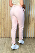Pantalón con correa clásico para mujer dyaboo 5890035 rosado 8
