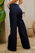 Pantalón denim DF06137 para mujer dyaboo azul