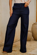 Pantalón denim DF06137 para mujer dyaboo azul
