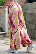 Pantalón estampado DF06148 para mujer dyaboo coral