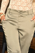 Pantalón satin para mujer 1890032  verde oliva 22