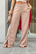 Pantalón  silueta amplia DF06097 para mujer dyaboo  camel 4