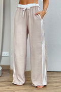 Pantalon Amplio para mujer dyaboo DF06076 beige